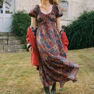 Christy Dawn Brynne Dress in Ruby Patchwork Size M